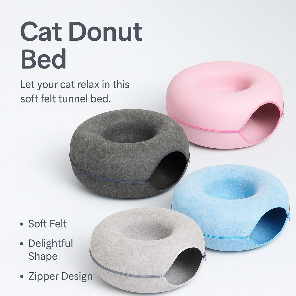 Cat Donut Bed